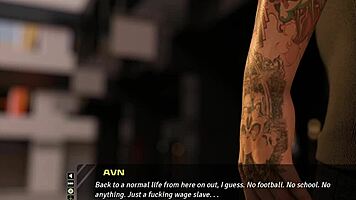 Huge fat anime teen gets bound in intense bondage outfit