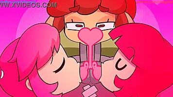 Who wins competition animation round 1 kissing round 2 blowjob?
