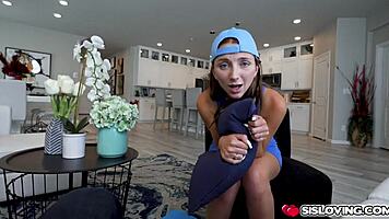 stepbrother austin notices stepsister macy meadows stole his pillow again