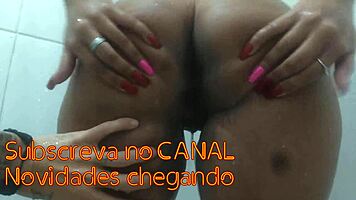 my sister-in-law left the bathroom door open, so i fucked her big cock.