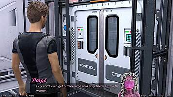 Stranded in space 100: upcoming DRAMA with the hot STEP SISTERS!