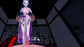 nezuko and daki have intense sex in pov