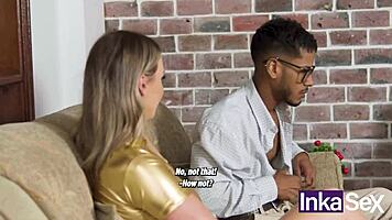 Young European girl punished for anal by her older Russian teacher