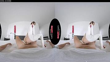 realitylovers vr - latex android in missionary, riding, and doggystyle