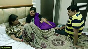 indian hot stepdaughter gets steamy with stepdad in erotic hindi action.