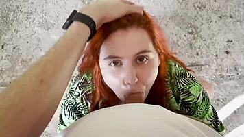 Stepsister Deepthroat Blowjob