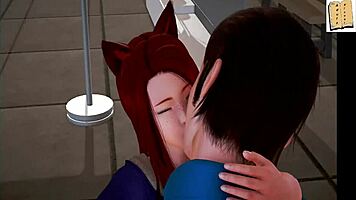 redhead teen 18+ in 3d hentai family cartoon