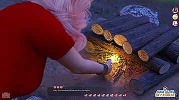 Ep18 catches eve masturbating in the shower, then helps the curvy mature hotties with cumshots in 3d porn game