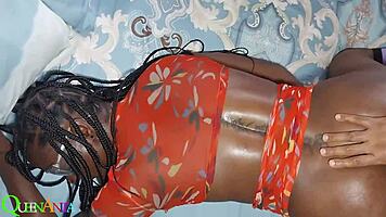 En sidste vild blowjob på vejen med våd fisse slikning og sprøjtning!