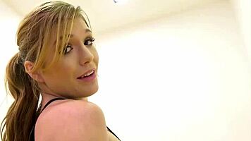 athletic babe olivia lee enjoys anal in bath