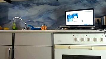 Feeling Irresistible Temptation, Sexydeas Shows Off Ass In Kitchen.