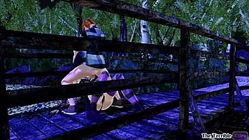 Ttf - your secret in 3d anime goth hentai with ladyboy shemale futanari cartoon