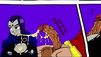 teen titans hentai relief with doompypomp's wild big cock action
