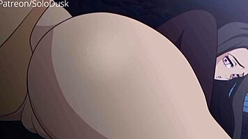 In this Solodusk animation, teens and milfs engage in group sex with blowjobs and assfucking