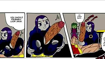 teen titans hentai relief with doompypomp's wild big cock action