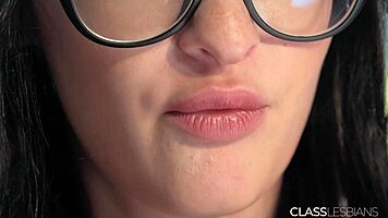 Young lesbians lick pussies and finger for intense orgasms.