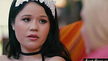 petite teen drilled hard in taboo threesome fantasy!