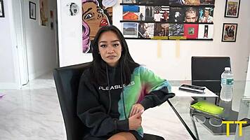 Tight Pussy Petite Asian Slut Loses Race