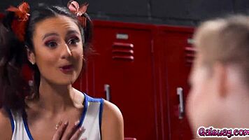 cheerleadears eliza ibarra n coco lovelock got wild in locker room sex
