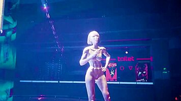 Sexy fit athletic cyber babe lucy shows naked body