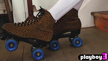 Cute Canadian teen Hailey Afton posing naked in lingerie, undressing passionately