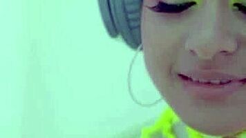 Amazing Latina Mia Valentine Poses With Big Ass In Lingerie