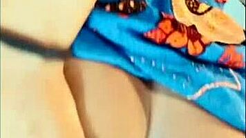 peruvian submissive latina teen sucks pussy in lingerie on street