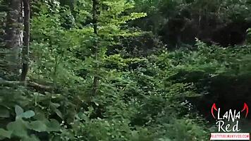 Hey, wanna watch this busty babe suck a huge cock outdoors and swallow it all? Watch now!