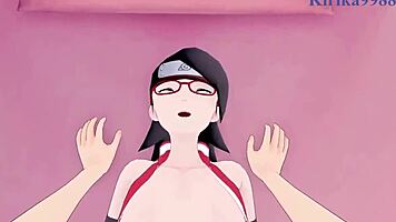 sarada uchiha and naruto uzumaki intense sex - boruto -naruto next generations- hentai