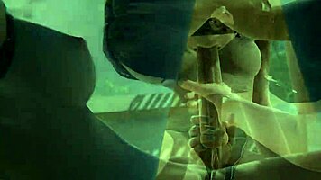 Sam's futa selfcest adventure where she gets creampied by herself in 3D