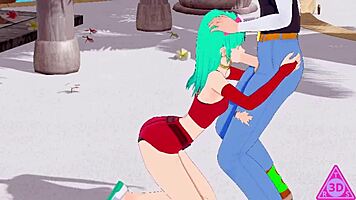 koikatsu bra c18 dragon ball fucks with blowjob, handjob, and cumshot uncensored