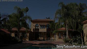 ginger teen rides stepdad's stiff dick