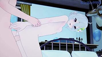 kokkoro and chieru having intense sex in princess connect re dive hentai