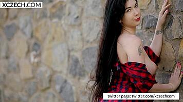 Young Czech Teen Reveals Perky Tits in Solo Tease