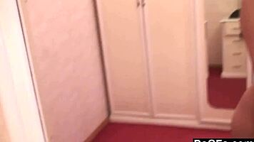 Horny Babe Is Home Alone And Bored In The Kitchen.