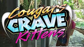 Married Milf Seduces Hot Latin Teen 18+ for Shaved Pussy Licking