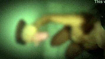 First Time Gloryhole Sucking In Red Lingerie