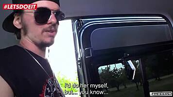 Stunning German Cam Girl Performs In Bus