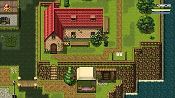 lost lagoon harem hentai game ep 5 sexy farmer exposes her pussy outside in this teen 18+ anime cartoon