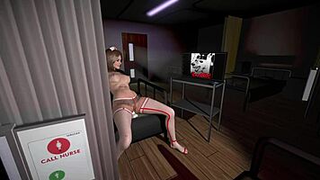 Horny nurse bounces wild on cock in 3D hentai porn uncensored!