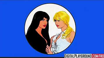 Spying on Betty and Veronica in Wild Archie Comics Parody