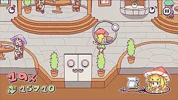 Futanari Hentai Game: Kinky Waitress Puts Cum On Pizza