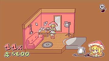 Futanari Hentai Game: Kinky Waitress Puts Cum On Pizza