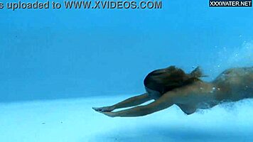 Irina Cage Nude Swimming Underwater
