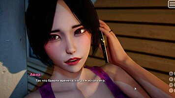 In this hentai, my bully becomes my lover in bikini kissing scene