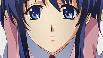 Touching waitress's ass behind the bar, she sucks me off in hentai