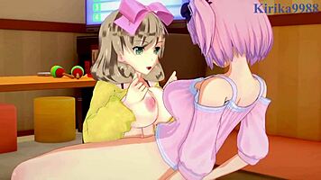 Ryona, Yumi, Haruka, Hibari in Wild Futanari Sex Frenzy!