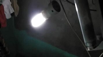 big boobs young mom bathing in the shower