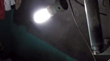 big boobs young mom bathing in the shower