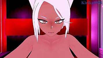 I watch Toru Hagakure and Rumi Usagiyama Mirko have intens sex in this POV hentai, with big tit and creampie